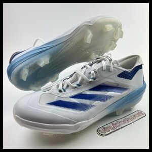 Adidas Adizero Impact TPU Baseball Cleats Mens Size 13 White Blue IH4727